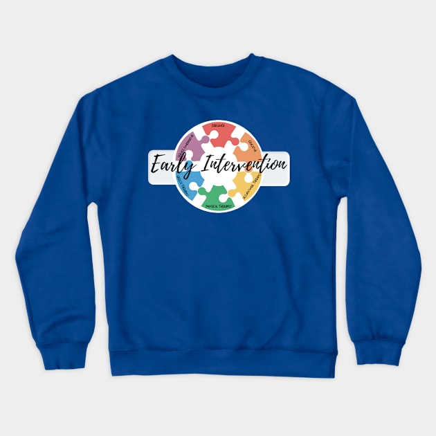 Early Intervention Puzzle Crewneck Sweatshirt by TherapySwag
